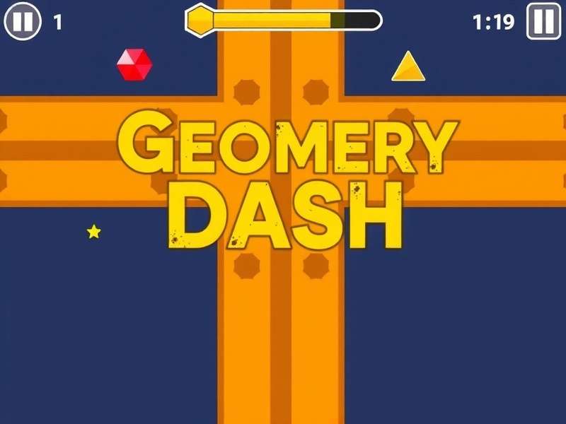 Geometry Dash intense gameplay with colorful cubes and obstacles