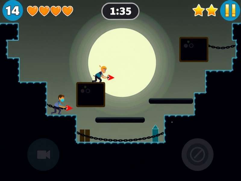 Geometry Dash game free play interface with colorful geometric shapes