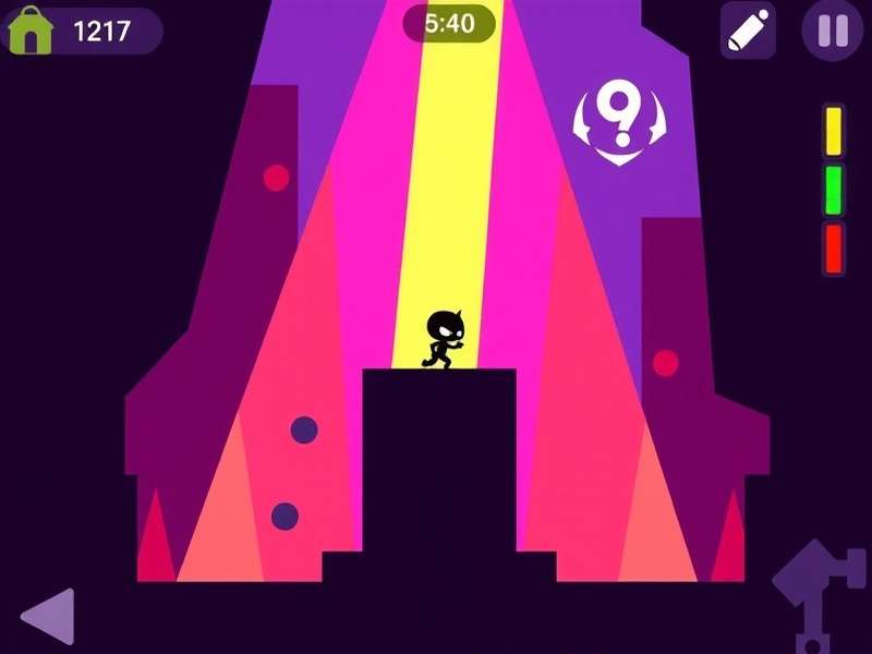 Geometry Dash PC gameplay screenshot showing intense rhythm-based platforming action