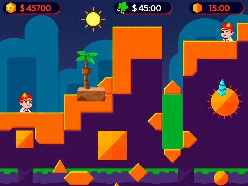 Cube mode gameplay in Geometry Dash showing jumping mechanics