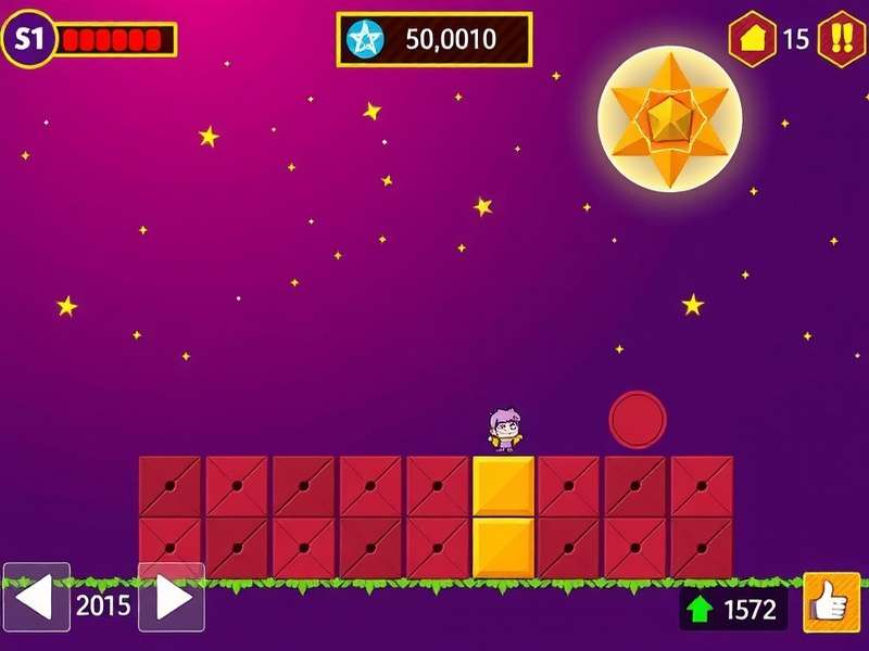Geometry Dash gameplay on a computer screen showing vibrant squares and obstacles