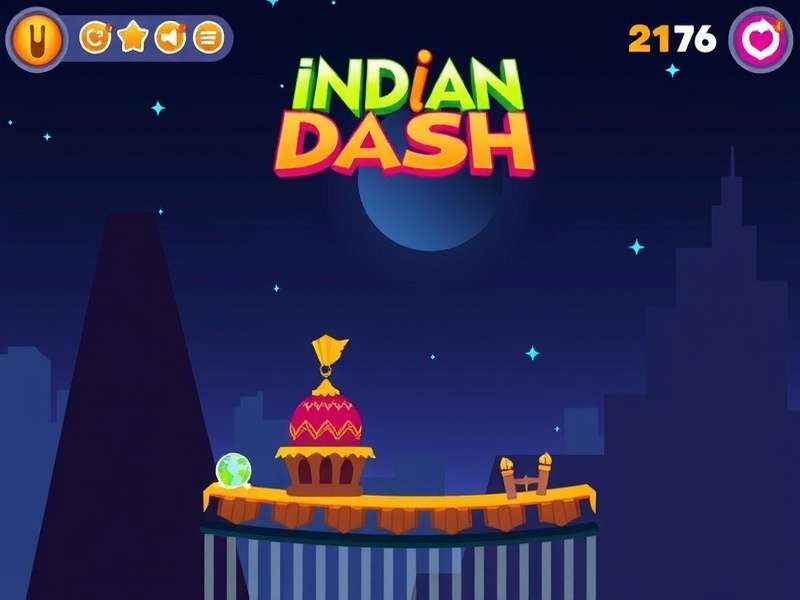 Geometry Dash vibrant neon level gameplay on a computer screen