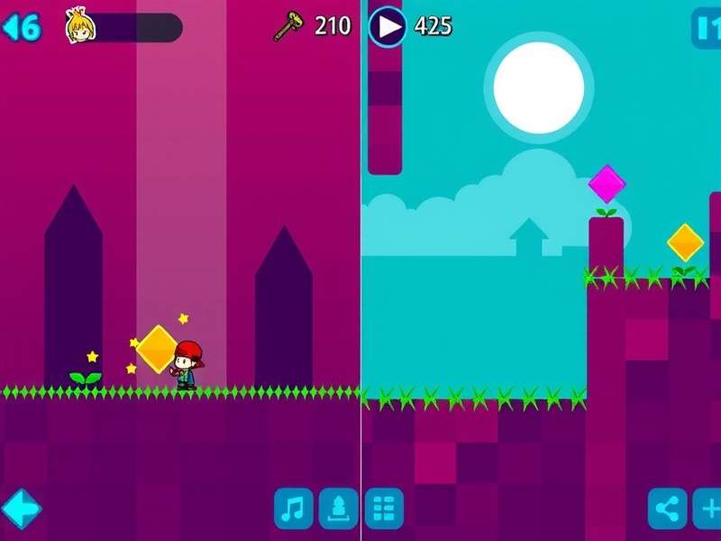 Collage of all Geometry Dash game modes