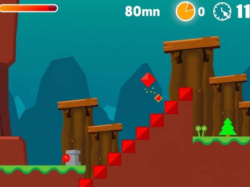 Geometry Dash gameplay on computer screen showcasing vibrant levels