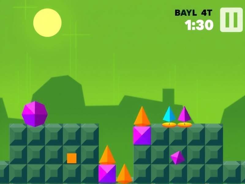 Scratch code blocks for Geometry Dash game showing event and control logic