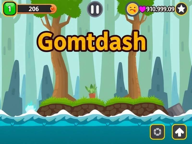 Geometry Dash gameplay showing advanced level navigation with colorful obstacles
