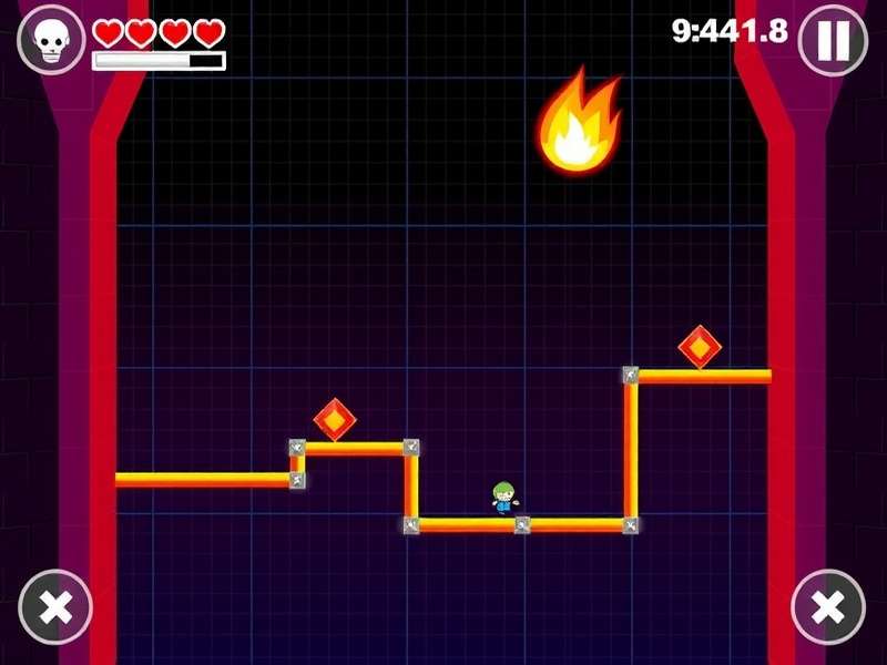 Geometry Dash Hard Level Gameplay Screenshot