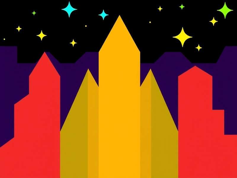 Geometry Dash Gameplay Scene with vibrant colors and geometric shapes