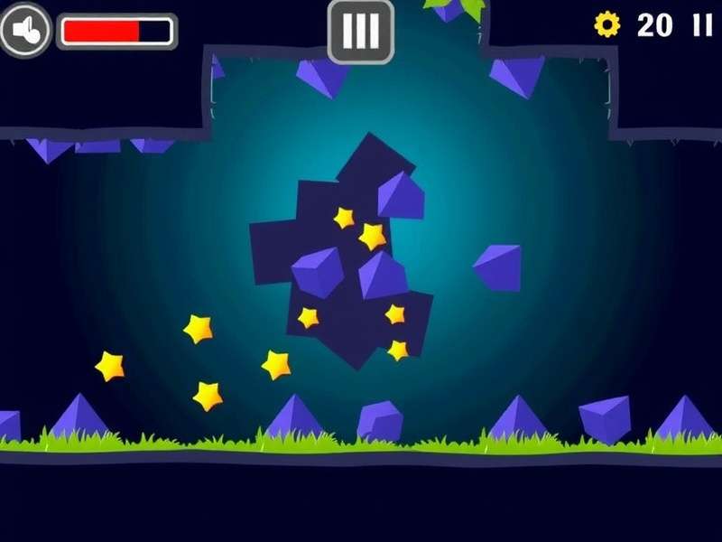Geometry Dash gameplay visualization showing rhythm patterns and obstacles