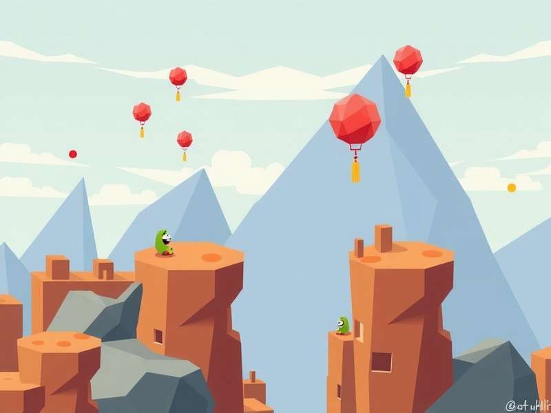 A vibrant collage of Geometry Dash icons, characters, and level elements