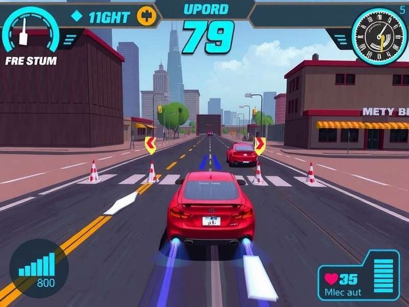 Geometry Dash gameplay screen showing complex level design with colorful geometric patterns