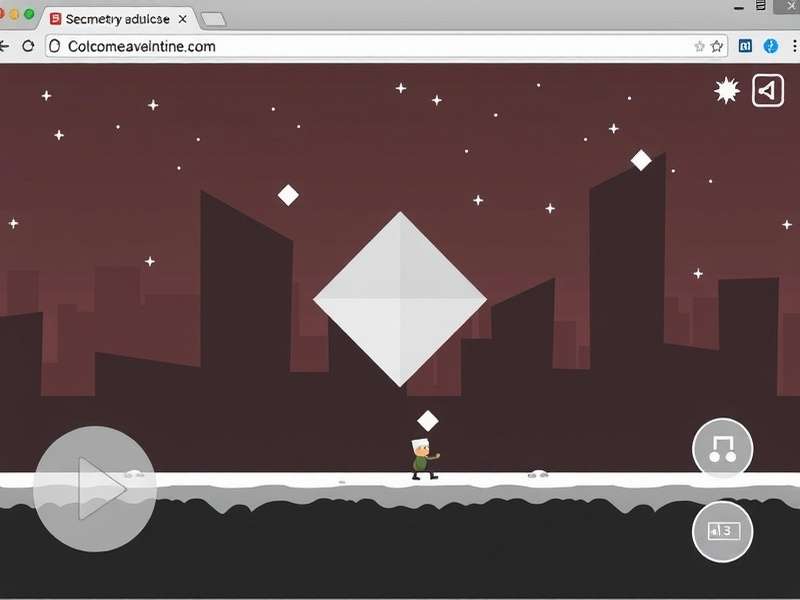 Geometry Dash browser gameplay screen