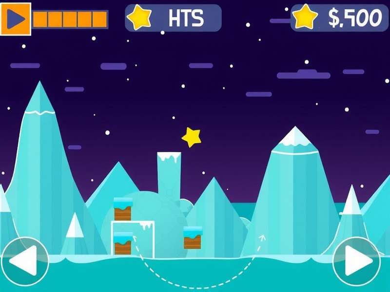 Gameplay screenshot of Geometry Dash unblocked version showing colorful levels