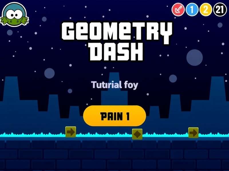 Detailed breakdown of Geometry Dash tutorial level jumps and timings