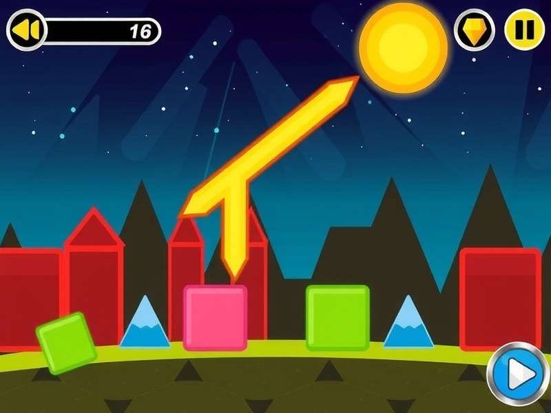 Geometry Dash intense gameplay with colorful geometric obstacles