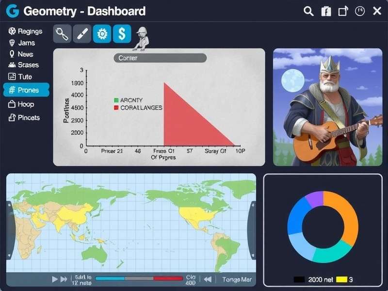 Vibrant Geometry Dash gameplay scene showing colorful cubes and obstacles