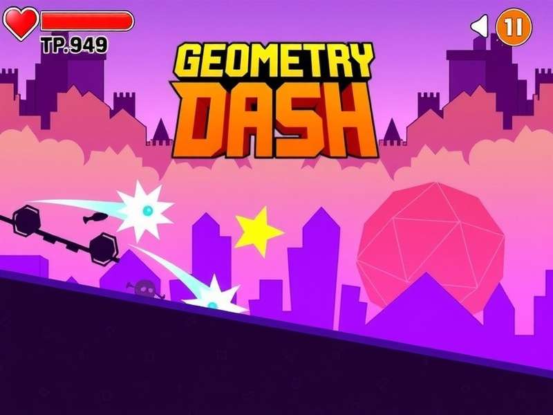 Geometry Dash Game strategy showing optimal jump paths