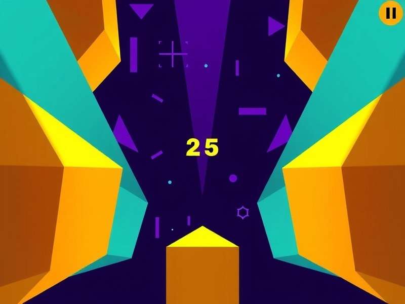 Geometry Dash Game gameplay screenshot showing character jumping between obstacles