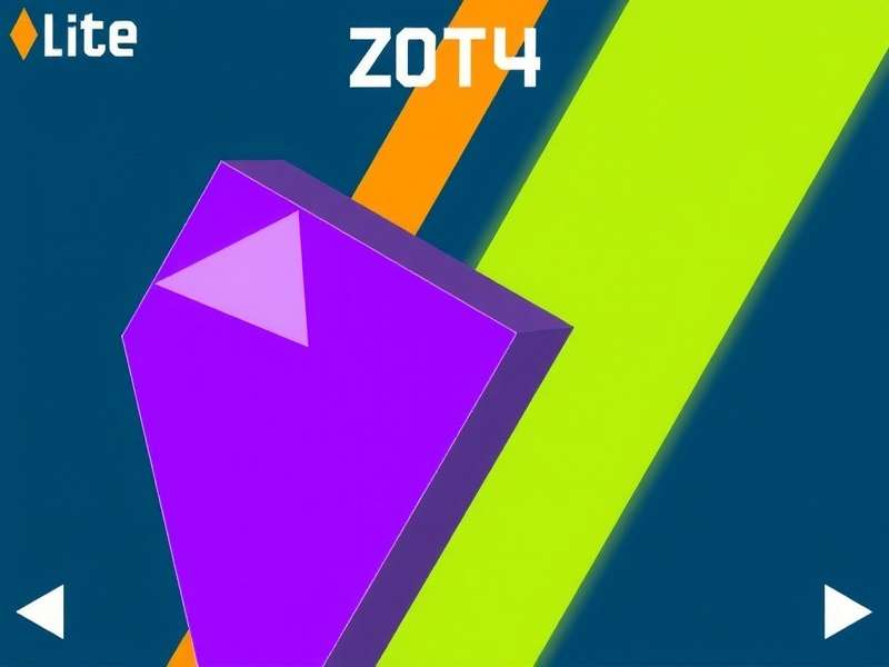Geometry Dash Game Lite gameplay screenshot showing vibrant colors and obstacles