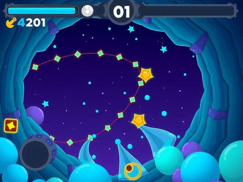 Deomi Dash — Geometry Dash fan game banner showing rhythmic platforming action