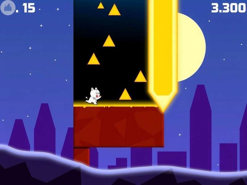 Geometry Dash Game Download — Featured artwork showing the iconic cube and spikes