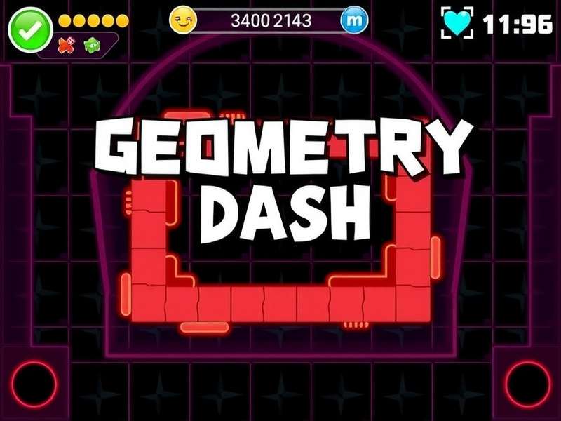 Geometry Dash Free Play No Download browser gameplay on laptop
