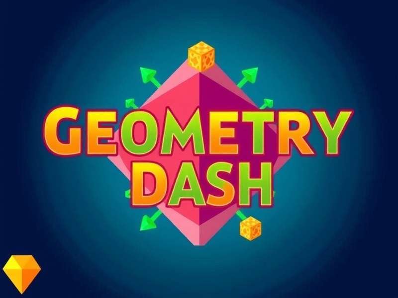 Geometry Dash Free Play Online — vibrant geometric level with obstacles and player icon