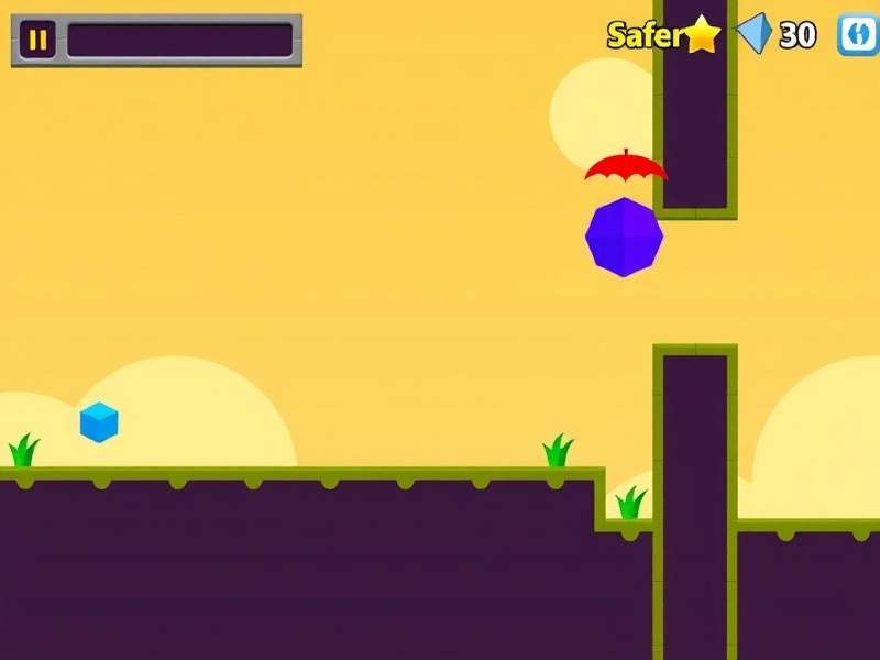 Geometry Dash Game Lite — rhythm platformer gameplay with neon cubes and spikes
