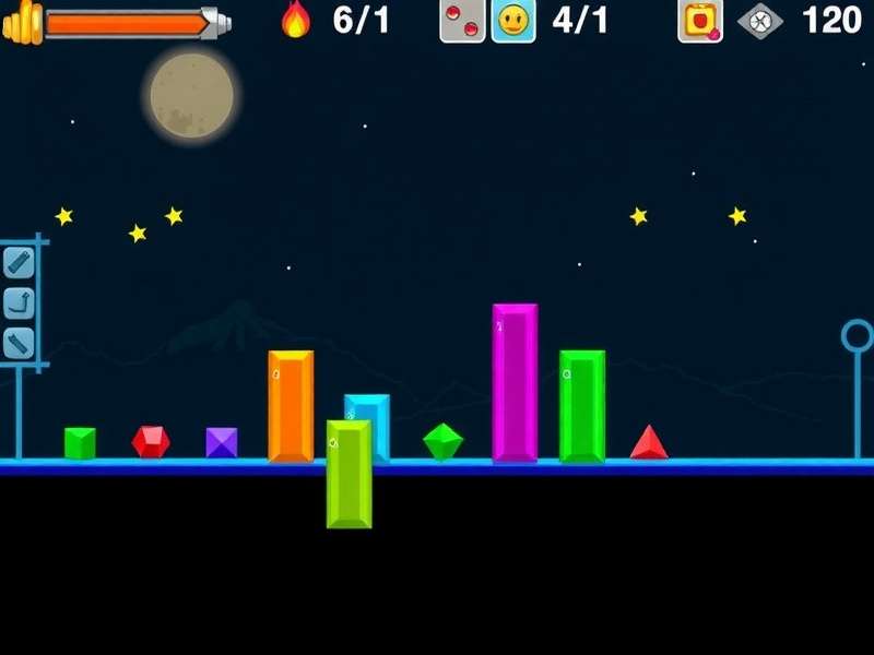 Geometry Dash Free Online gameplay featuring iconic cube, ship and ball gamemodes with neon backgrounds